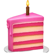 Pink cake sticker