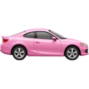 a pink car sticker