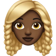 Black girl with makeup  sticker