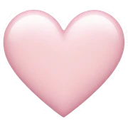 Light pink heart sticker
