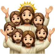Jesus emojis sticker