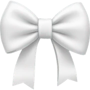 White bow sticker