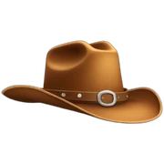 cowboy hat wearing cowboy hat sticker