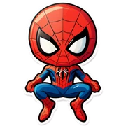 Spiderman con un corazón  sticker