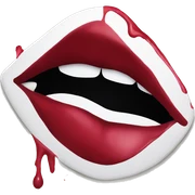 A lipstick kiss stain  sticker