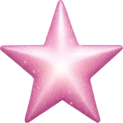 pale pink star sparkle sticker