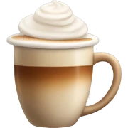 a cup of capuucino sticker