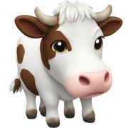 Cow plushie sticker