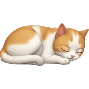 Cute cat sleeping sticker