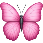 Pink butterfly sticker