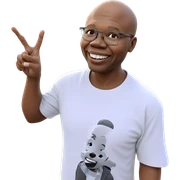 smiling boy in white shirt sticker