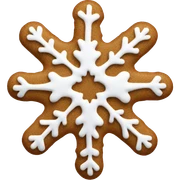 Gingerbread snowflake sticker