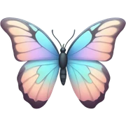 pastel butterfly sticker