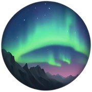 aurora sticker