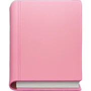 Light pink book sticker