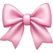 light pink bow sticker