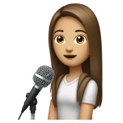 girl-with-long-brown-straight-hair-brown-eyes-holding microphone sticker