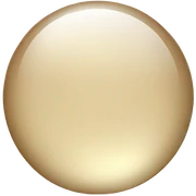 Beige crystal circle sticker