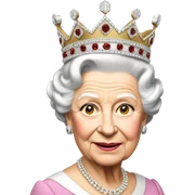Queen Elizabeth sticker