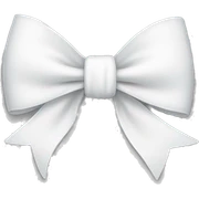 White bow  sticker