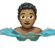 swimming sticker