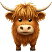highland cow  sticker