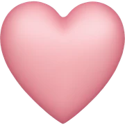 light pink heart sticker