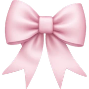 light pink bow sticker