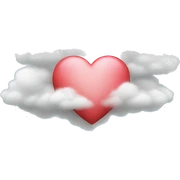 heart with cloud sticker