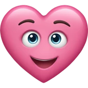 pink heart sticker