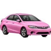 Pink car sticker