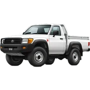 Toyota 79 series Ute with bullbar sticker
