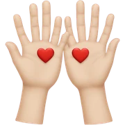 Heart hands  sticker