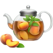 Peach tea sticker