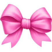Pink bow sticker