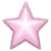 pale pink star sparkle sticker