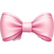 light pink ribbon bow sticker