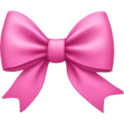Pink bow sticker
