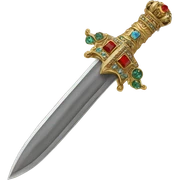 Ceremonial dagger. Jeweled handle sticker
