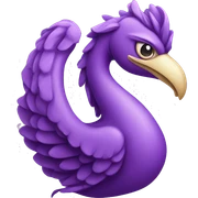 Simorgh, violet sticker