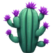 Purple cactus  sticker