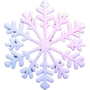 pastel pink snowflake  sticker