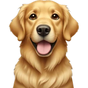 Golden retriever sticker