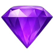 purple diamond sticker
