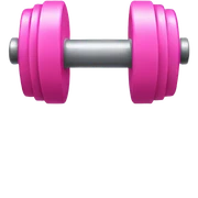 pink dumbbell sticker