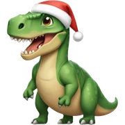 Dinosaurio navidad sticker