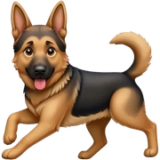 German Shepherd spielen  sticker