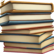 Stack of books sticker