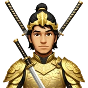 Golden Samurai sticker