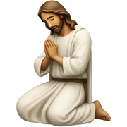 Jesus praying sticker